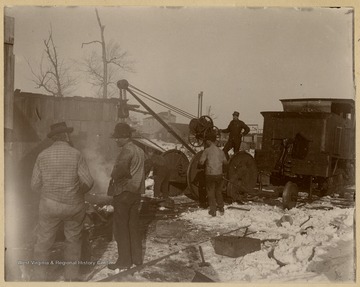 This image is part of the Thompson Family of Canaan Valley Collection. The Thompson family played a large role in the timber industry of Tucker County during the 1800s, and later prospered in the region as farmers, business owners, and prominent members of the Canaan Valley community.