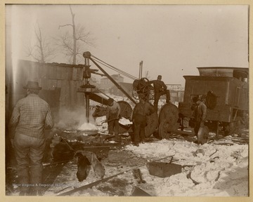 This image is part of the Thompson Family of Canaan Valley Collection. The Thompson family played a large role in the timber industry of Tucker County during the 1800s, and later prospered in the region as farmers, business owners, and prominent members of the Canaan Valley community.