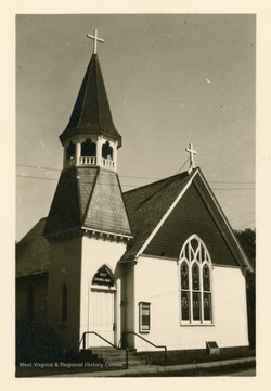 The church was organized in 1851. The church was destroyed in a fire in 1900.  The new church was dedicated in 1902.