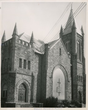 The church has been located in several different sites and buildings.  The church was organized in the 1840s.  The church was moved to the present location in 1904.