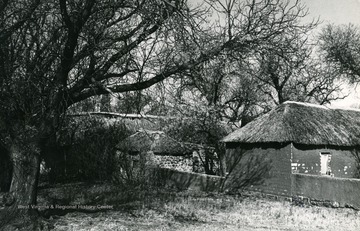 The side of Robert Moffat’s abandoned house in Kuruman, South Africa. 