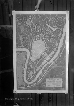 A general layout plan of the 4-H Camp at Jackson's Mill. 