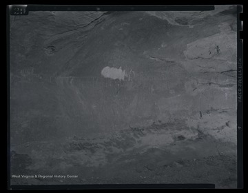 Photo of Native American inscriptions inside of a cave. 