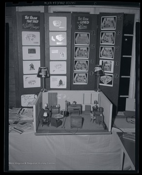 View of a home economics exhibit.