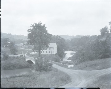 A view of the mill at Jackson's Mill from across the bridge. 