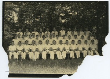 The boys pose together for a group photo. Subjects unidentified. 