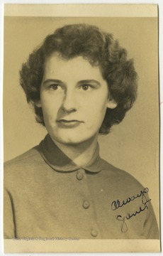 Terra Alta High School student Janet Nicklow poses for her school photo. 