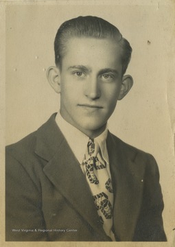 Terra Alta High School student and football player Jim Messenger poses for his school photo. 