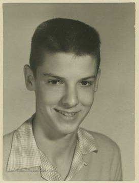 Forman, a student at Southern Garrett High School, poses for his school photo. 