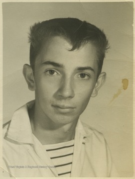 Upole, a student at Southern Garret High School, poses for his school photo. 