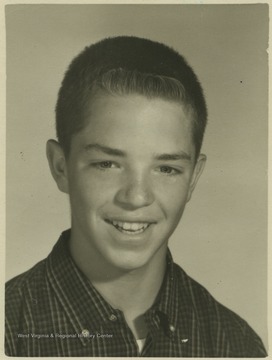 Gonder, a student at Southern Garrett High School, poses for his school photo. 