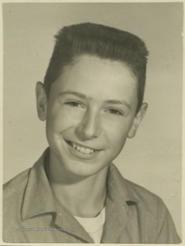 Porter, a student at Southern Garrett High School, poses for his school photo. 