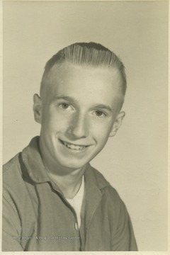 Dixon, a student at Southern Garrett High School, poses for his school photo. 