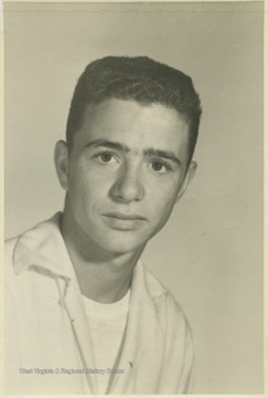 Stonebraker, a student at Southern Garrett High School, poses for his school photo. 