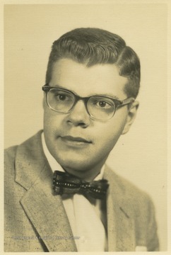 Gonder, a student at Southern Garrett High School, poses for his school photo. 