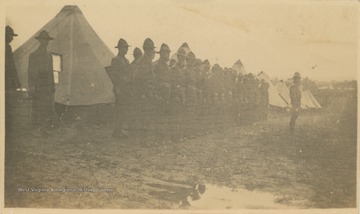 Members of the West Virginia National Guard drill in Parkersburg, W. Va.