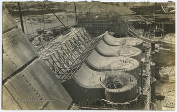 View of the construction site. 