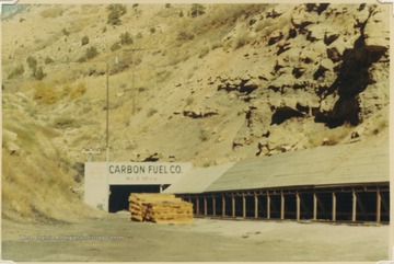 View of the mine entrance. 