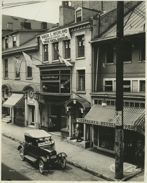 Two banners are visible promoting Virgil L. Highland as Republican Candidate for United States Senator.