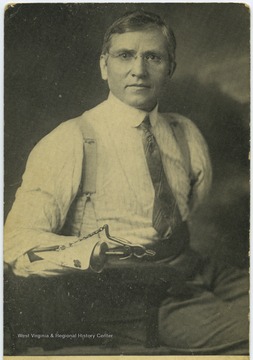 Bosch, known as "the man without hands," was the proprietor of Pete's Cigar Store in Richwood, W. Va. Bosch invented his own artificial hand after losing his left arm and right hand in a railroad accident.