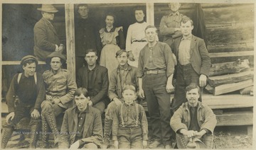 This photograph is found in a scrapbook documenting the survey for the Baltimore and Ohio Railroad in West Virginia and surrounding states. 