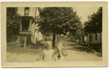 Mary E. and Brooks Nuzum as children.