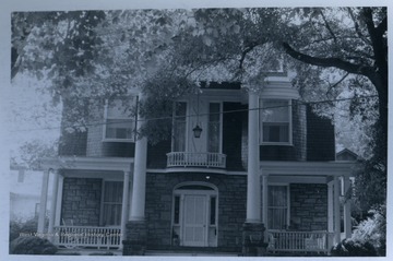 Stewart-Armistead house on Park Street, Morgantown, W. Va.  Built in 1902 in the Greek Revival style.From the thesis of "The Influences of Nineteenth Century Architectural Styles on Morgantown Homes," call number NA7125.P481965.