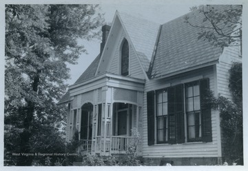 Baker-Ford house, Dorsey Avenue, Morgantown, W. Va. American Gothic style home built in 1876.From the thesis of "The Influences of Nineteenth Century Architectural Styles on Morgantown Homes," call number NA7125.P481965.