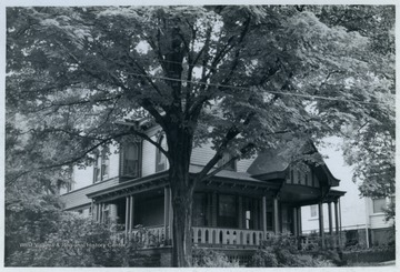 Rumsey-Ney House, Park Street, Morgantown, W. Va.  Eclectic Gothic Revival home built in 1902.From the thesis of "The Influences of Nineteenth Century Architectural Styles on Morgantown Homes," call number NA7125.P481965.