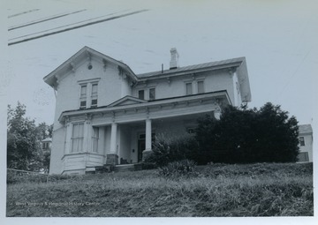 Fordice-Pierce House, University Avenue, Morgantown, W. Va., built in 1885.From the thesis of "The Influences of Nineteenth Century Architectural Styles on Morgantown Homes," call number NA7125.P481965.