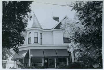 Trotter-Davis House, Demain Avenue, Morgantown, W. Va., built in the early 1900s.From the thesis of "The Influences of Nineteenth Century Architectural Styles on Morgantown Homes," call number NA7125.P481965.