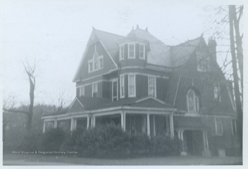 McDermott-Donley House, Kirk Street, Morgantown, W. Va., built ca. 1900.From the thesis of "The Influences of Nineteenth Century Architectural Styles on Morgantown Homes," call number NA7125.P481965.