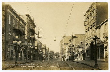 View looking south down High Street.