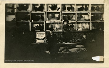 Children in front of poultry exhibit, Pocahontas County, W. Va.