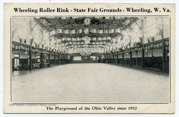 The Wheeling Roller Rink, also known as the Milam Roller Rink, was part of the state fairgrounds located on Wheeling Island. The building is still standing.