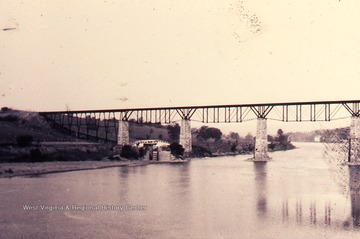 The bridge and lock are located on the Potomac River at Shepherdstown, W. Va. 