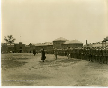 WVU ROTC in formation.