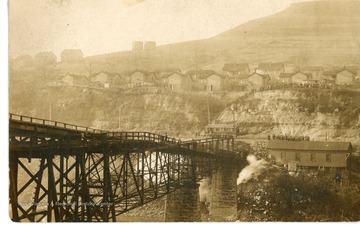 Postcard of homes in Monongah, WV.