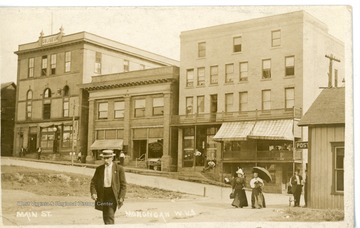 A picture of Main Street in Monongah, West Virginia.