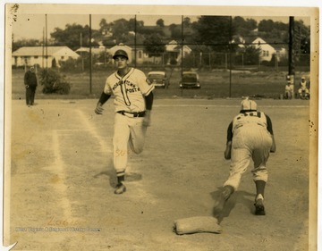 Players Selly and Johnson with the American Legion in Morgantown.