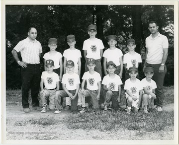 A photo of the Morgantown Little League baseball team.