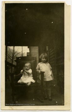 Photograph from an album of Hatfield family members and relatives.