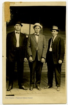 Tennyson "Tennis" Hatfield, Willis Hatfield, and Joe Hatfield.